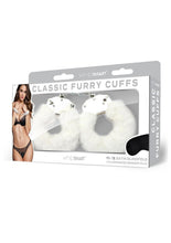 Load image into Gallery viewer, WhipSmart Furry Cuffs with Eye Mask - White