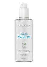 Load image into Gallery viewer, Wicked Simply Aqua Water Based Lubricant with Olive Leaf Extract - 2.3oz