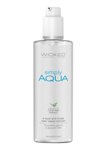 Load image into Gallery viewer, Wicked Simply Aqua Water Based Lubricant with Olive Leaf Extract - 4oz