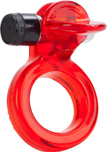 Load image into Gallery viewer, Wireless Clit Flicker Vibrating Cock Ring with Clitoral Stimulation - Red