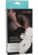 Load image into Gallery viewer, Wireless Passion Enhancer Vibrating Cock Ring Cock Ring with Clitoral Stimulation - Clear