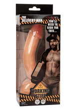 Load image into Gallery viewer, Working Stiff The Delivery Man Realistic Posable Dildo with Suction Cup - Vanilla