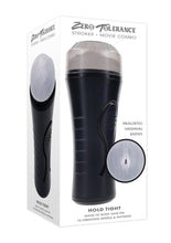 Load image into Gallery viewer, Zero Tolerance Hold Tight Rechargeable Stroker - Black/Clear
