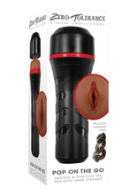 Load image into Gallery viewer, Zero Tolerance Pop On The Go Realistic Vagina Stroker - Chocolate