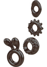 Load image into Gallery viewer, Zero Tolerance Ring My Bell Cock Ring Kit - Smoke - 4 Piece Kit