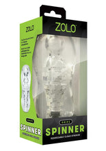 Load image into Gallery viewer, ZOLO Gripz Spinner Stroker Masturbator - Clear