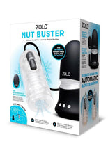 Load image into Gallery viewer, ZOLO Nut Buster Rechargeable Multi-Function Masturbator with Remote - Black/Clear