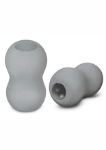 Load image into Gallery viewer, ZOLO Squeezable Mini Double Bubble Masturbator - Gray/Grey