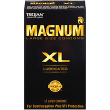 Load image into Gallery viewer, Trojan Magnum XL Condoms - 12 Pack