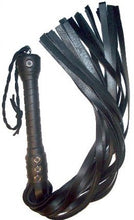 Load image into Gallery viewer, Bare Leatherworks - Full ThudStinger Flogger - Cow/Rubber (Black)