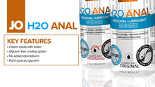 Load and play video in Gallery viewer, JO Warming H2O Anal - 4oz (Water)