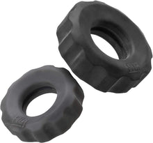 Load image into Gallery viewer, Hünky Junk - Cog Cock Ring - 2 pack (Tar/Stone)