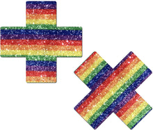 Load image into Gallery viewer, Pastease - Glitter Rainbow X's