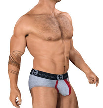Load image into Gallery viewer, WildmanT - Big Boy Pouch Brief - Large (Grey/Red)