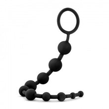Load image into Gallery viewer, Anal Adventures 10 Silicone Anal Beads (Black)