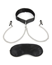 Load image into Gallery viewer, Lux Fetish Collar & Nipple Clamps with Clamps