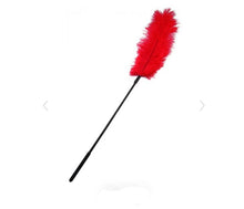 Load image into Gallery viewer, Ostrich Feather Tickler (Red)
