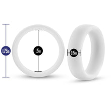 Load image into Gallery viewer, Glow In The Dark - Silicone Cock Ring (White)