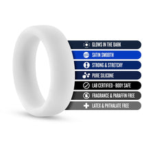 Load image into Gallery viewer, Glow In The Dark - Silicone Cock Ring (White)