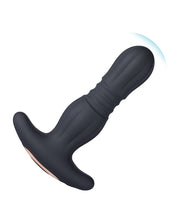 Load image into Gallery viewer, Agas Thrusting Butt Plug with Remote Control (Black)