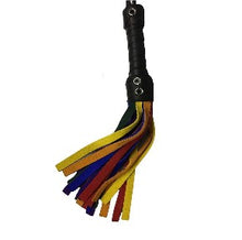 Load image into Gallery viewer, Bare Leatherworks - Handy Cow Flogger (Rainbow)