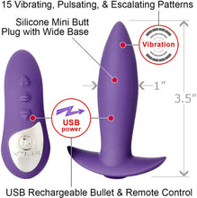 Load image into Gallery viewer, Nu Sensuelle Remote Mini Plug (Purple)