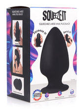 Load image into Gallery viewer, Squeezable Anal Plug - Large (Black)