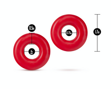 Load image into Gallery viewer, Stay Hard Donut Rings Oversized (Red)