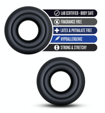 Load image into Gallery viewer, Stay Hard Donut Rings Oversized - 2 Pack (Black)