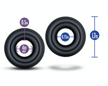 Load image into Gallery viewer, Stay Hard Donut Rings Oversized - 2 Pack (Black)