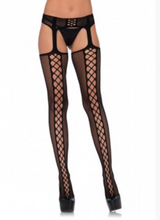 Load image into Gallery viewer, Maci Stockings with Garter Belt - O/S  (Black)