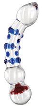 Load image into Gallery viewer, Icicles No 18 Dildo Glass (Blue/Red)