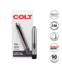 Load image into Gallery viewer, COLT Multispeed Metal Vibrator - 6.25 inch (Silver)