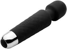 Load image into Gallery viewer, Deep Velvet 18x Silicone Massage Wand (Black)