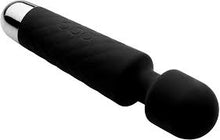 Load image into Gallery viewer, Deep Velvet 18x Silicone Massage Wand (Black)