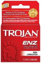 Load image into Gallery viewer, Trojan Enz Non-Lubricated Condoms - 3 Pack