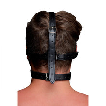 Load image into Gallery viewer, Blindfold Harness and Black Ball Gag