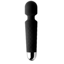 Load image into Gallery viewer, Deep Velvet 18x Silicone Massage Wand (Black)
