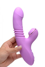 Load image into Gallery viewer, Shegasm Thrusting Suction Rabbit (Purple)
