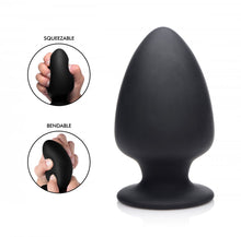 Load image into Gallery viewer, Squeezable Anal Plug - Large (Black)