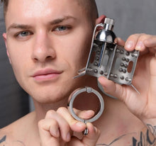Load image into Gallery viewer, Chastity Spiked Chamber Cage (Stainless Steel)