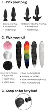 Load image into Gallery viewer, Tailz Plug with 3 Interchangeable Tails (Set of 3)