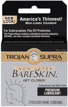 Load image into Gallery viewer, Trojan Supra Bare Skin Condoms - 3 Pack