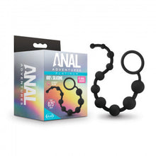 Load image into Gallery viewer, Anal Adventures 10 Silicone Anal Beads (Black)