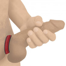 Load image into Gallery viewer, Strict Leather Cock Ring Velcro Leather (Red)