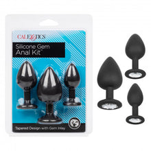 Load image into Gallery viewer, Silicone Gem Plug Kit (Black)
