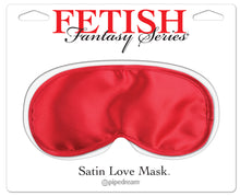 Load image into Gallery viewer, Fetish Fantasy Series Satin Love Mask (Red)