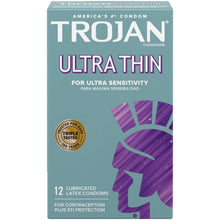 Load image into Gallery viewer, Trojan Ultra Thin Condoms - 12 Pack