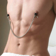 Load image into Gallery viewer, Broad Tip Clamp with Jewel Chain