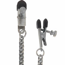 Load image into Gallery viewer, Broad Tip Clamp with Jewel Chain